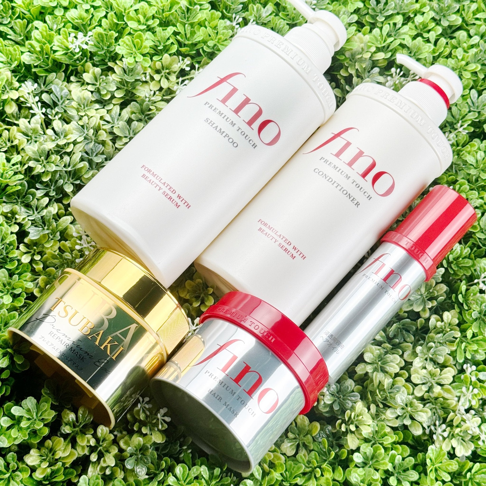 Shiseido Silky Smooth Hair Bundle - Fino and Tsubaki - Shampoo and Conditioner - Hair Oil - Haircare - Zavily