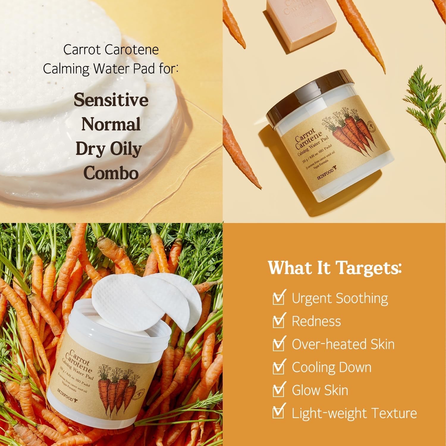 SKINFOOD - Carrot Carotene Calming Water Pad - Zavily