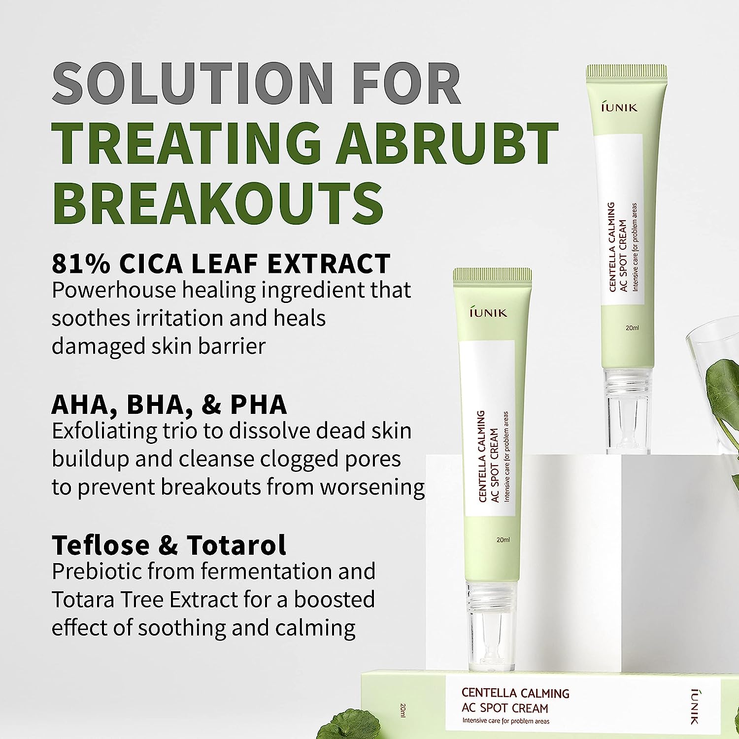 iUNIK Centella Calming AC Spot Cream - Zavily